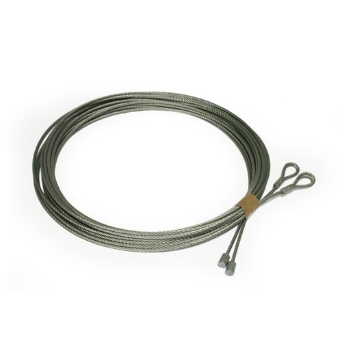 2 Cables acier Inox Ø 4 mm - long 6.0 m